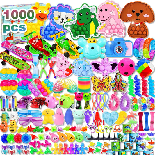 1000 Pcs Party Favors for Kids, Fidget Toys Bulk Prizes