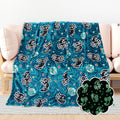Twin Size Axolotl Throw Blanket - Glow in The Dark Soft Comfort