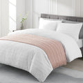 BOURINA Pink Throw Blanket - Cozy Decorative Knitted Cover