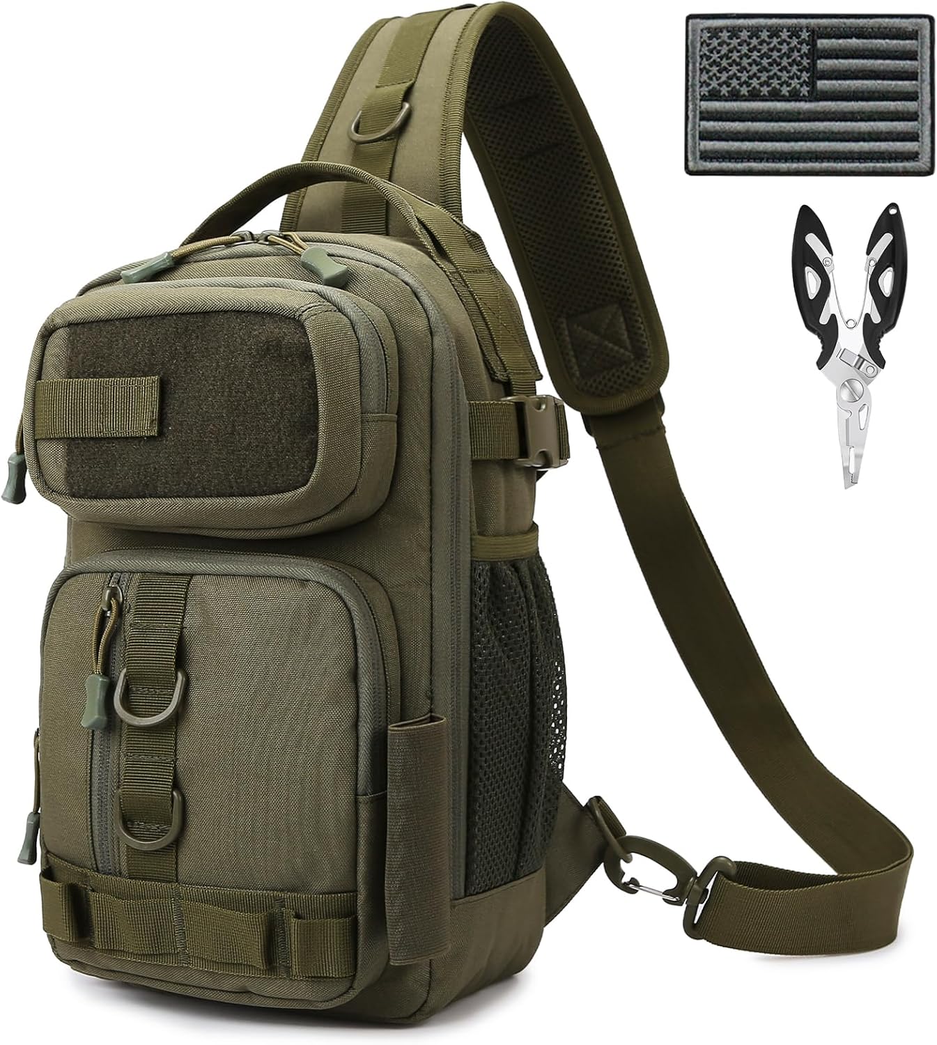 Lightweight Fishing Sling Bag with Tool Storage