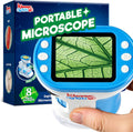 Klever Kits 2 in 1 Handheld Microscope for Kids - Portable 1000X