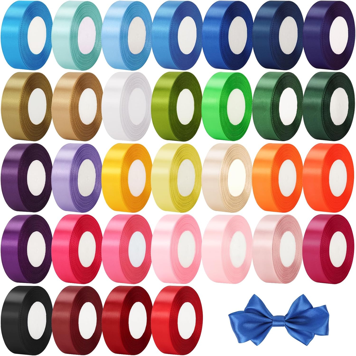 800 Yards 1 Inch Satin Ribbon for Gift Wrapping and Decorations