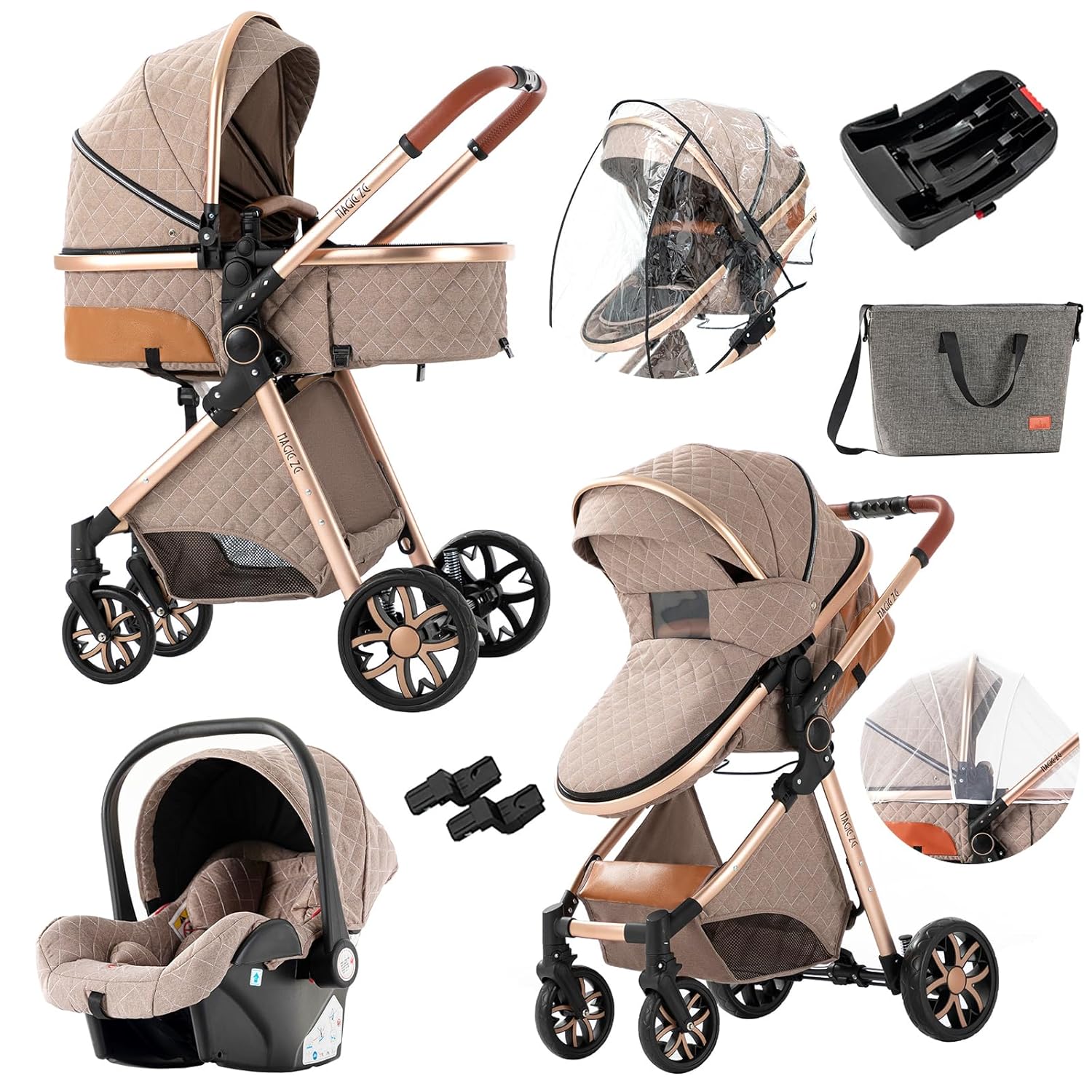 3 in 1 Baby Travel System Stroller for Newborns and Infants