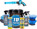 Salty Captain Ultimate 10-Piece Car Cleaning Kit - Complete Car Care
