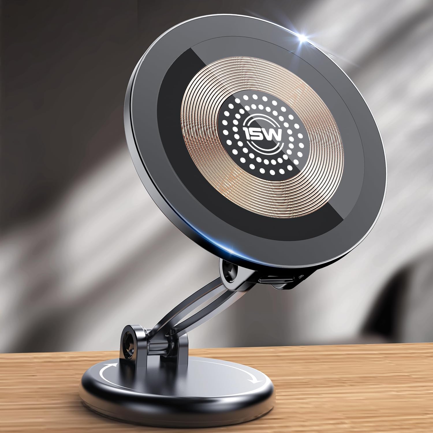 15W Mag-Safe Car Mount Charger - Fast & Handsfree!
