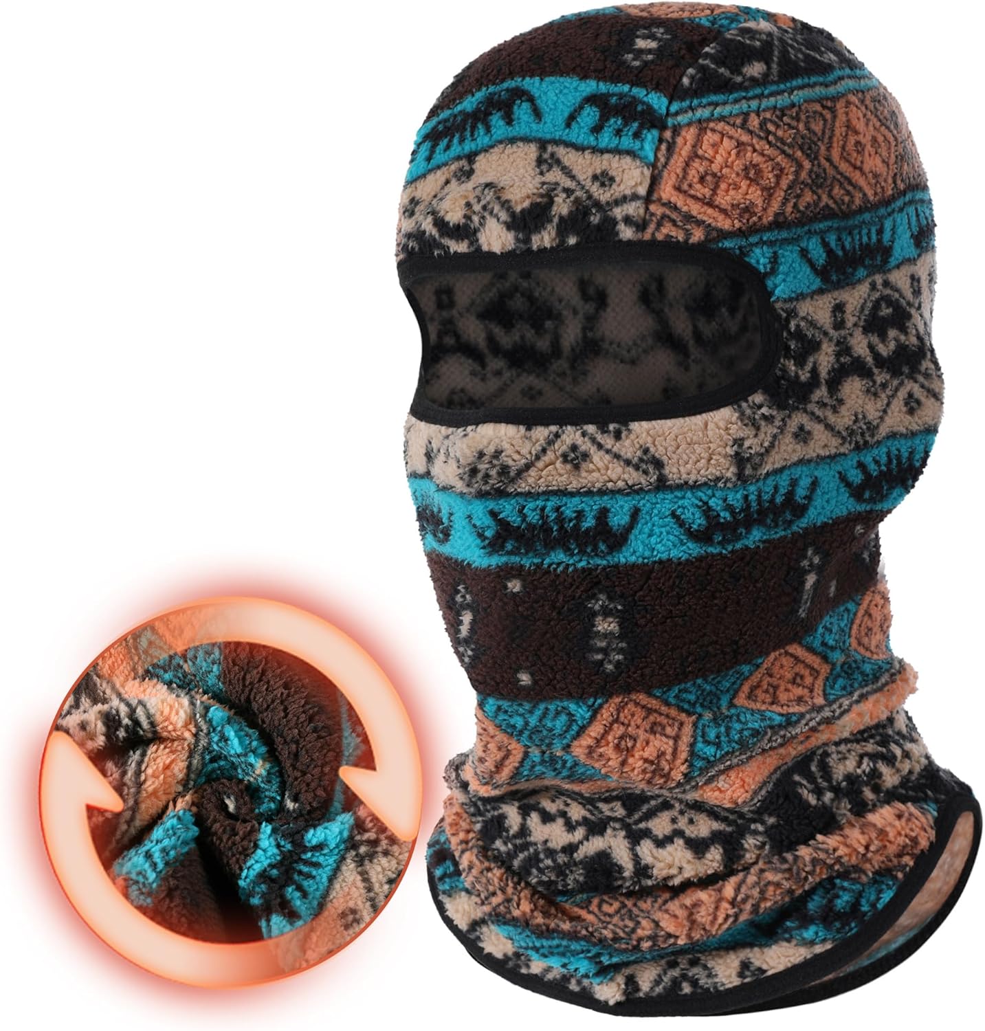WTACTFUL Colorful Fleece Balaclava - Winter Ski Mask