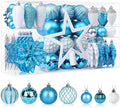 SHareconn 106PCS Christmas Balls Ornaments Set - Colorful Shatterproof