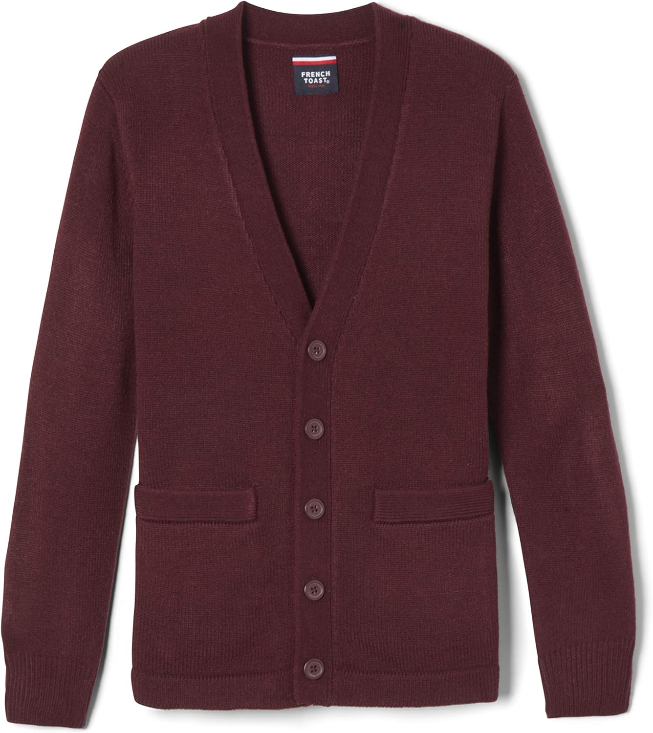 French Toast Boys' V-Neck Anti-Pill Cardigan for School Wear