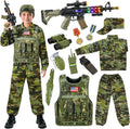 Kids Army Costume for Boys - Deluxe 5-Piece Soldier Set