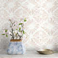 Geometric Peel and Stick Wallpaper Boho 17.3in x 393in - Removable
