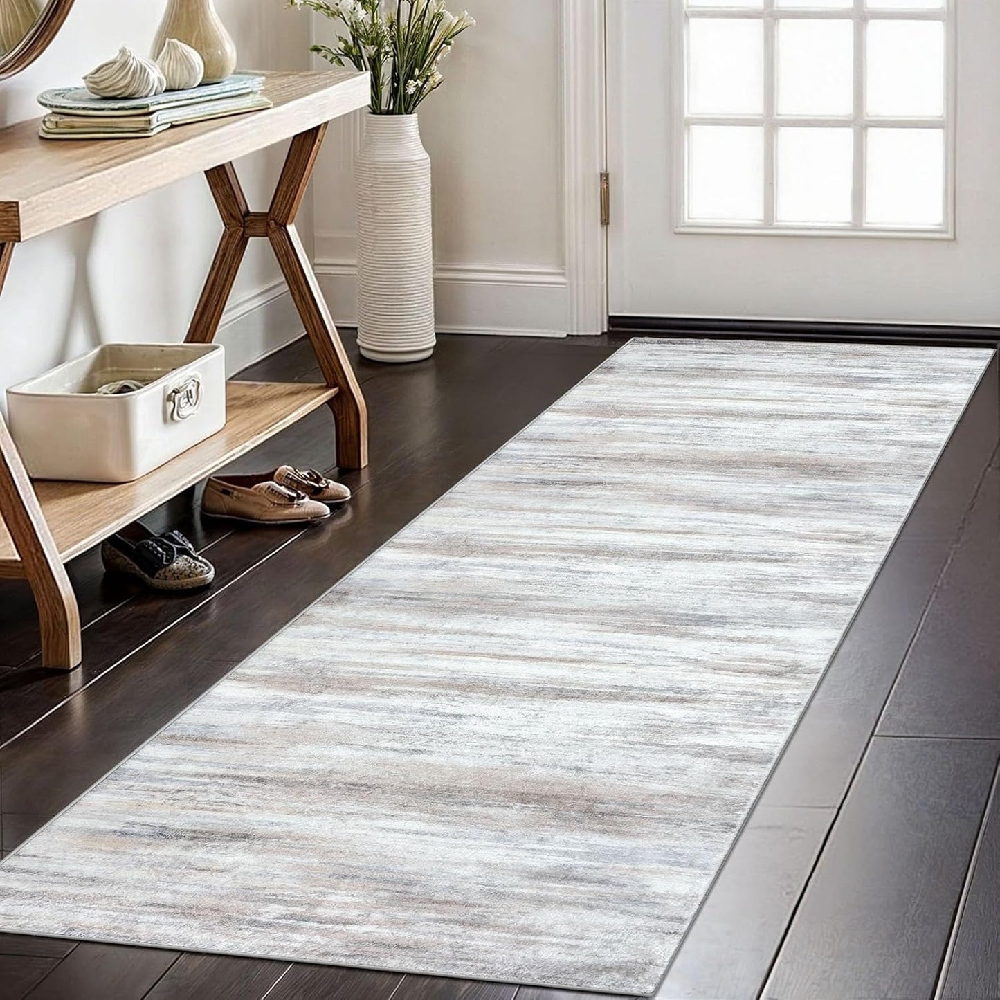 KOZYFLY Modern Abstract Kitchen Runner Rug for Stylish Spaces