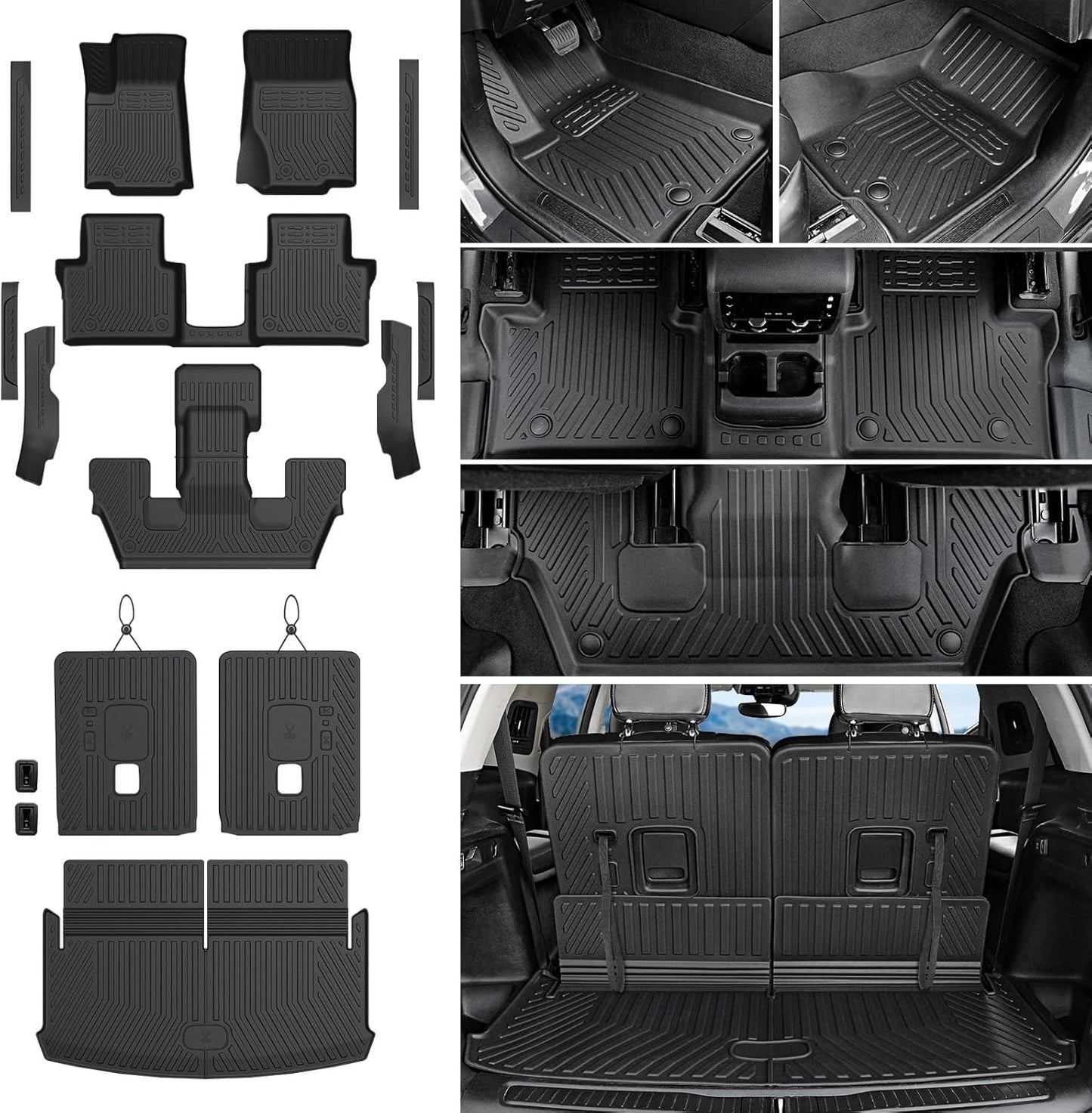 Custom Fit Floor Mats Cargo Mat for 2021-2025 Jeep Grand Cherokee L