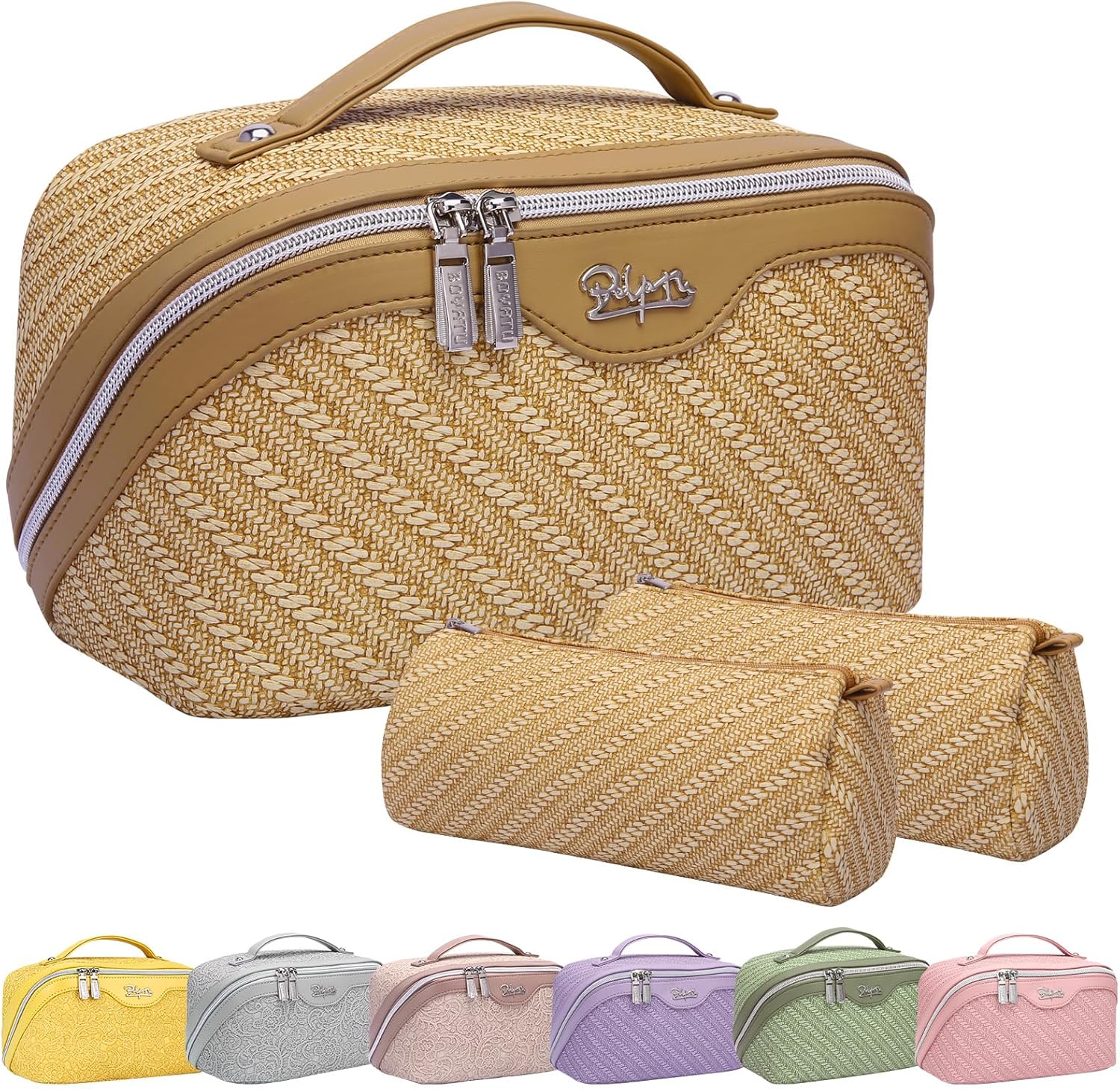 Travel Makeup Bags for Women - Large Waterproof Cosmetic Set