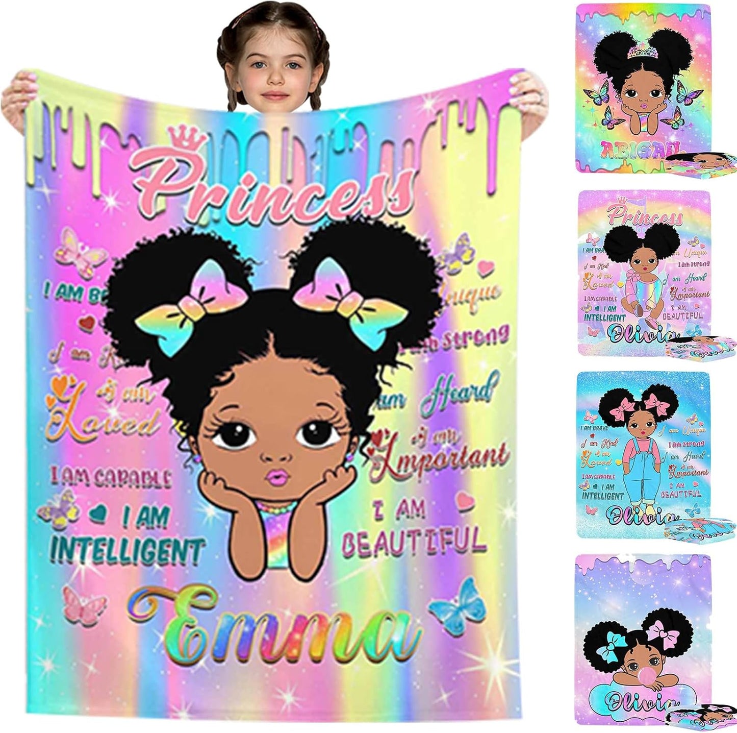 Personalized Princess Toddler Blanket by Artsadd