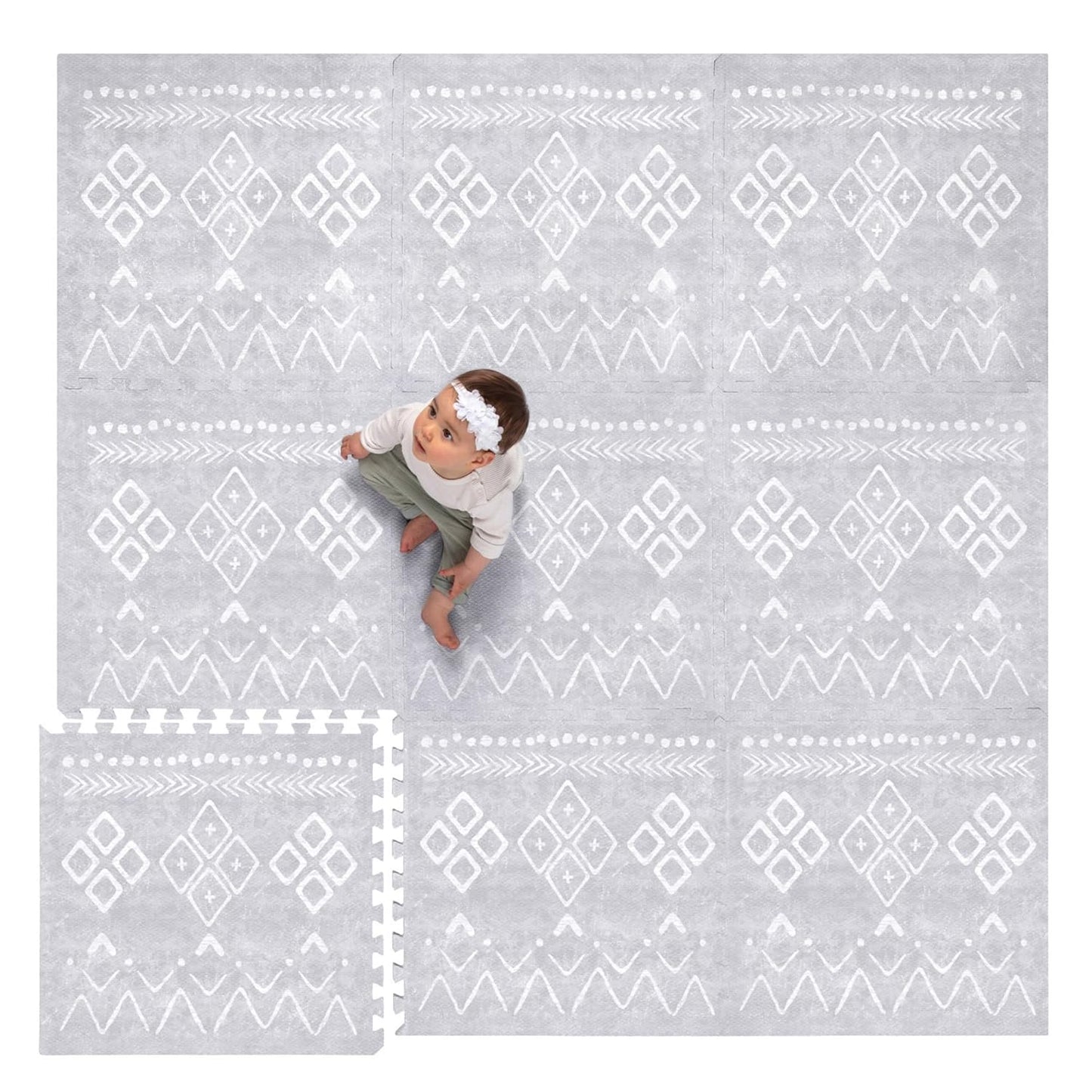Lillefolk Non-Toxic Foam Baby Play Mat - Safe & Spacious!