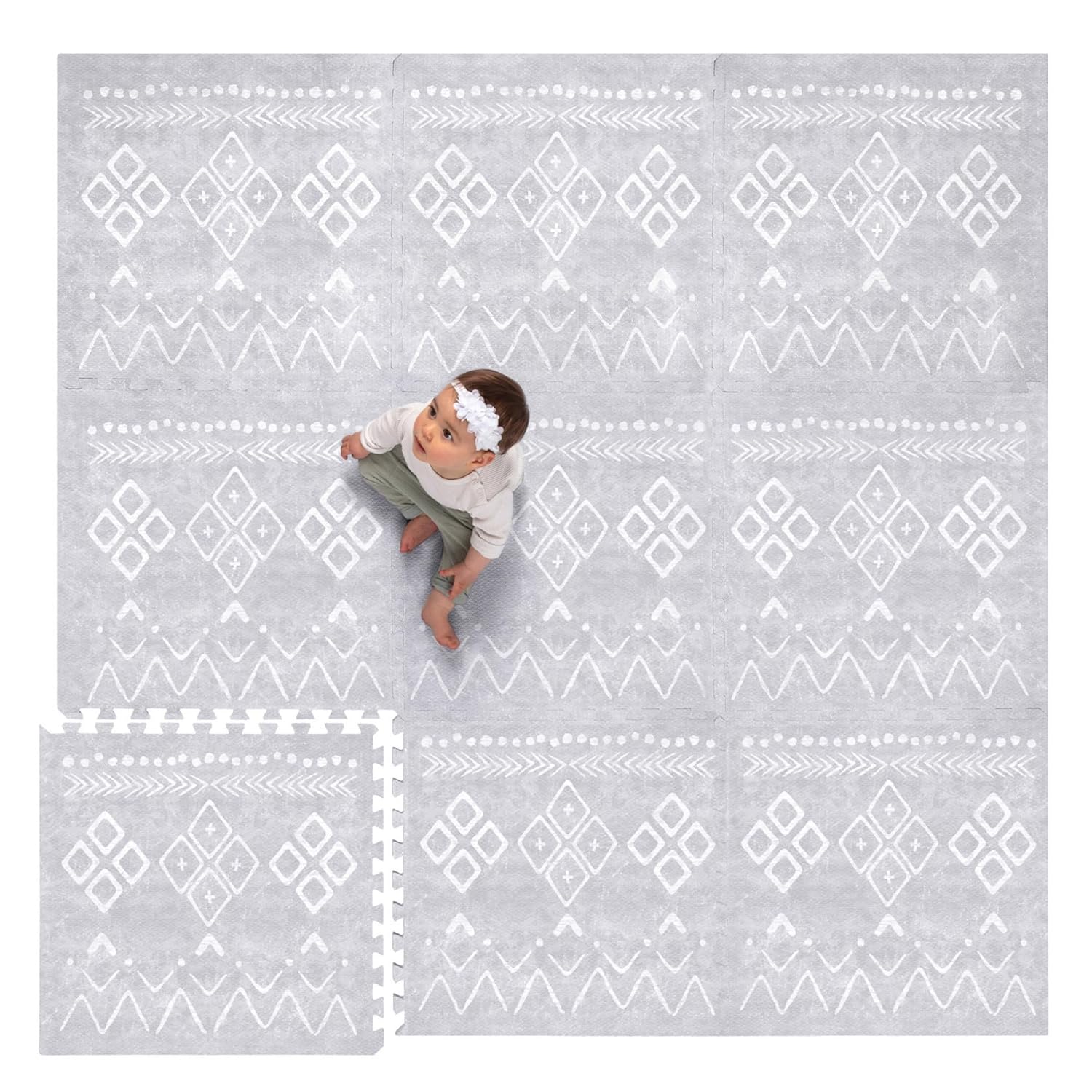 Lillefolk Non-Toxic Foam Baby Play Mat - Safe & Spacious!