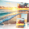 8 Pack Decorative Sound Absorbing Panels 48x32 in - Acoustic Wall Art