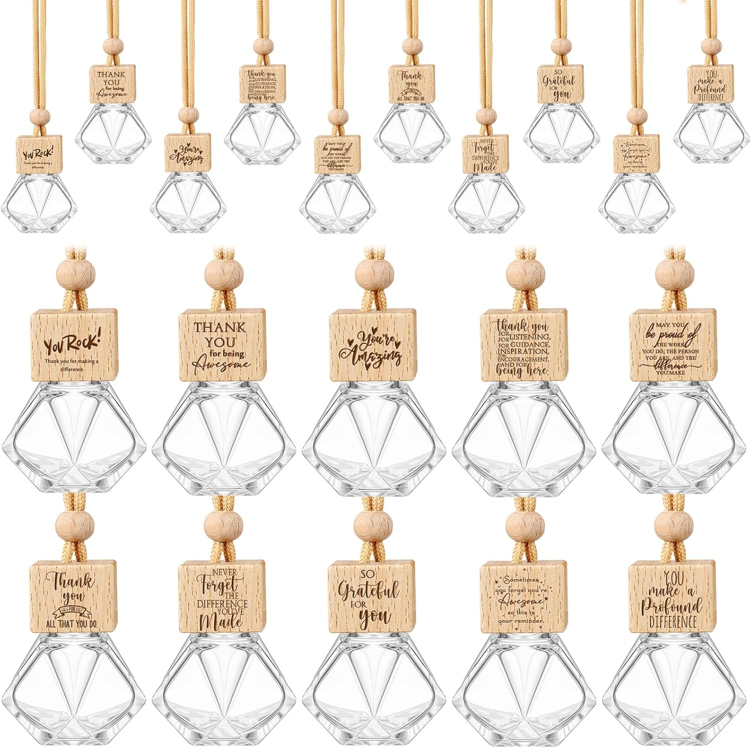Car Air Freshener: Diamond Diffuser Bottle