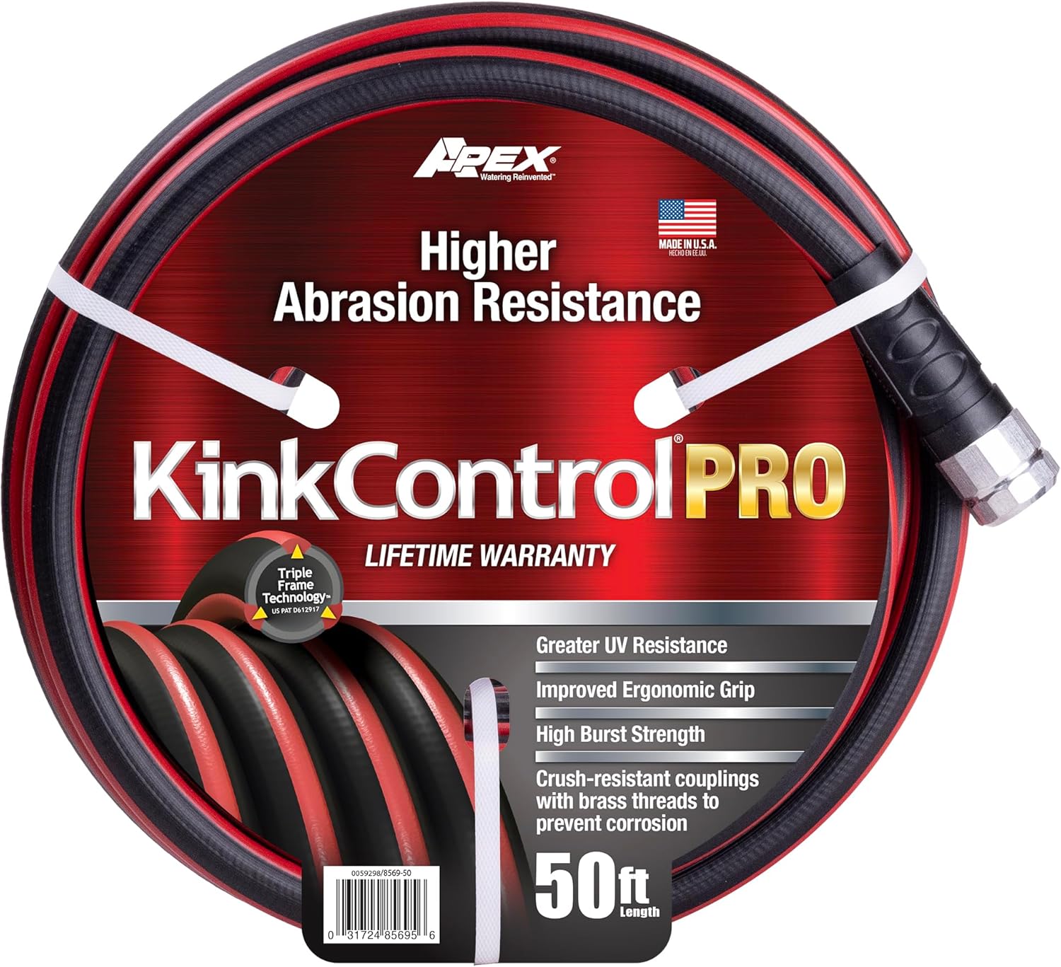 Kink Control Pro Garden Hose with Superior UV Resistance
