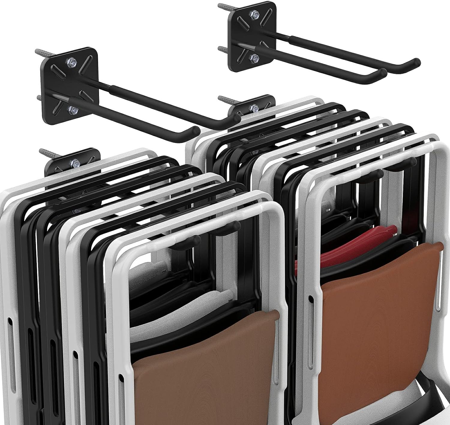 Maximize Storage with Heavy Duty Garage Hooks - Set of 4 - Organize Tools & More!