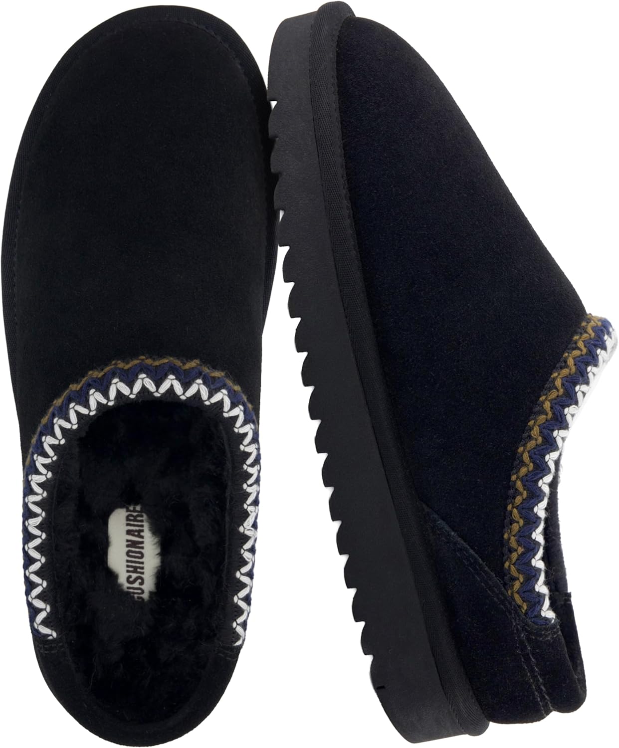 CUSHIONAIRE Keto Womens Slippers - Cozy Suede Mule Slippers
