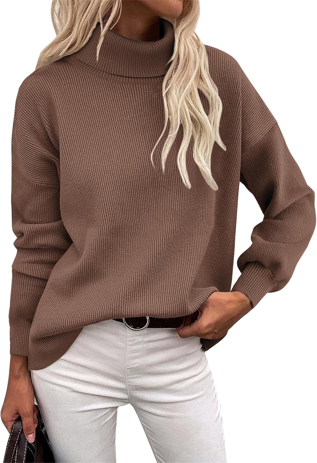 Zeagoo Women's Turtleneck Sweater for Fall Winter Style