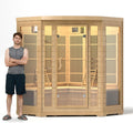 4 Person Low EMF Infrared Sauna with Bluetooth & LCD Panel