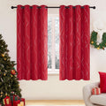 Deconovo Christmas Blackout Curtain Panels - Thermal Insulated Drapes