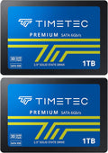 Timetec 1TBx2 SSD 2.5in SATA III (2 Pack) - High Speed Storage