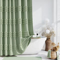 Dynamene Extra Long Shower Curtains 72x84 Sage Green - Tall Textured
