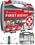 Swiss Safe 2-in-1 First Aid Kit for Travel, Home & Emergencies