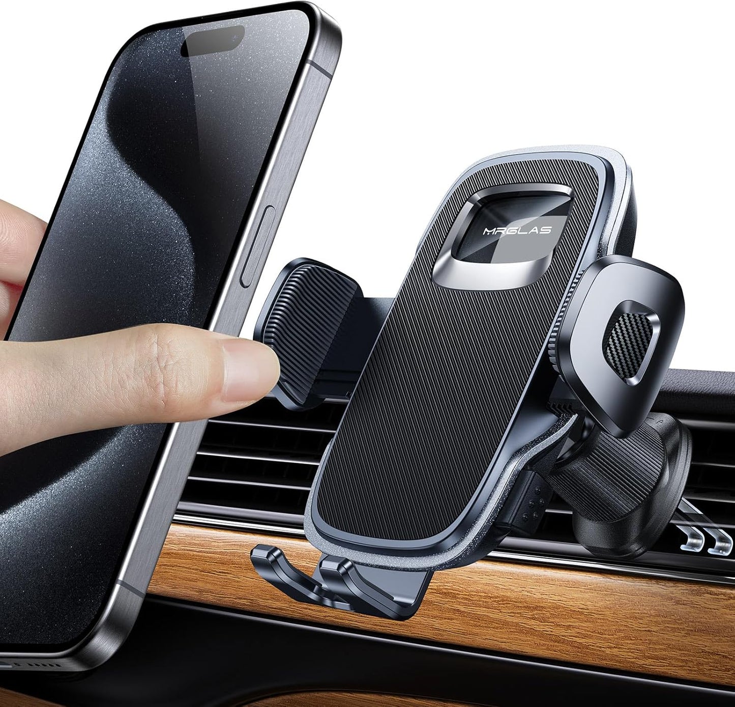 MRGLAS Handy Car Phone Mount [One-Handed Operation]