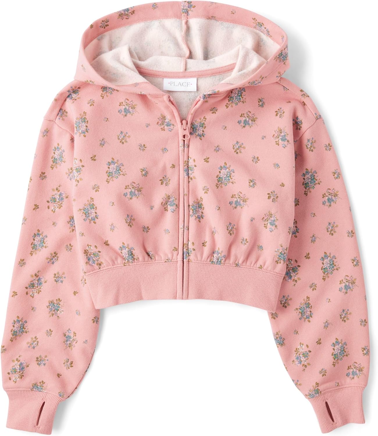 Long Sleeve Hooded Fleece Full Zip Up for Girls - Cozy Comfort