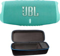 JBL Charge 5 (Teal) + Protective Hardshell Case - Portable Bluetooth