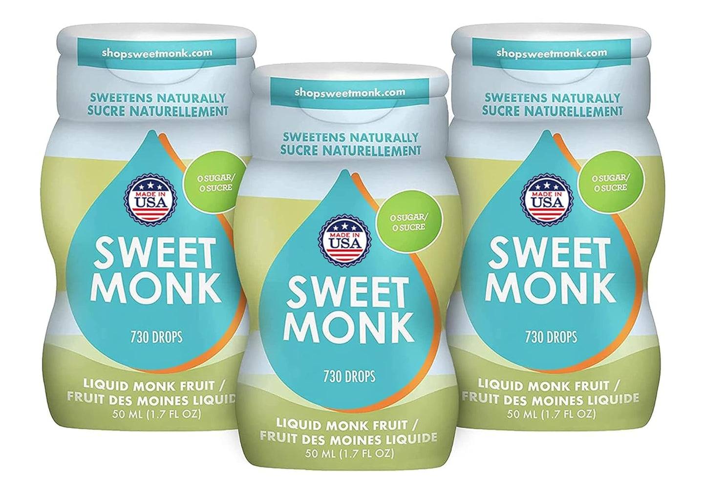 SweetMonk 100% Pure Monk Fruit Sweetener Liquid Sugar Substitute