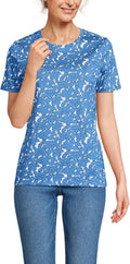 Lands' End Women's Relaxed Supima Cotton Crew Neck (Style FTP1)