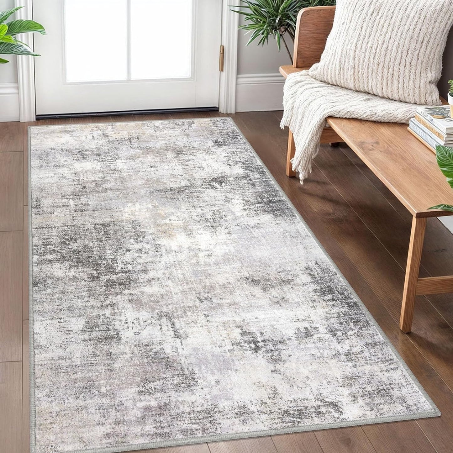 IOHOUZE Abstract Area Rug 3x5 Ft for Entryway and Kitchen