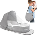 Portable Travel Bassinet for Baby - Foldable Lightweight Infant Bed