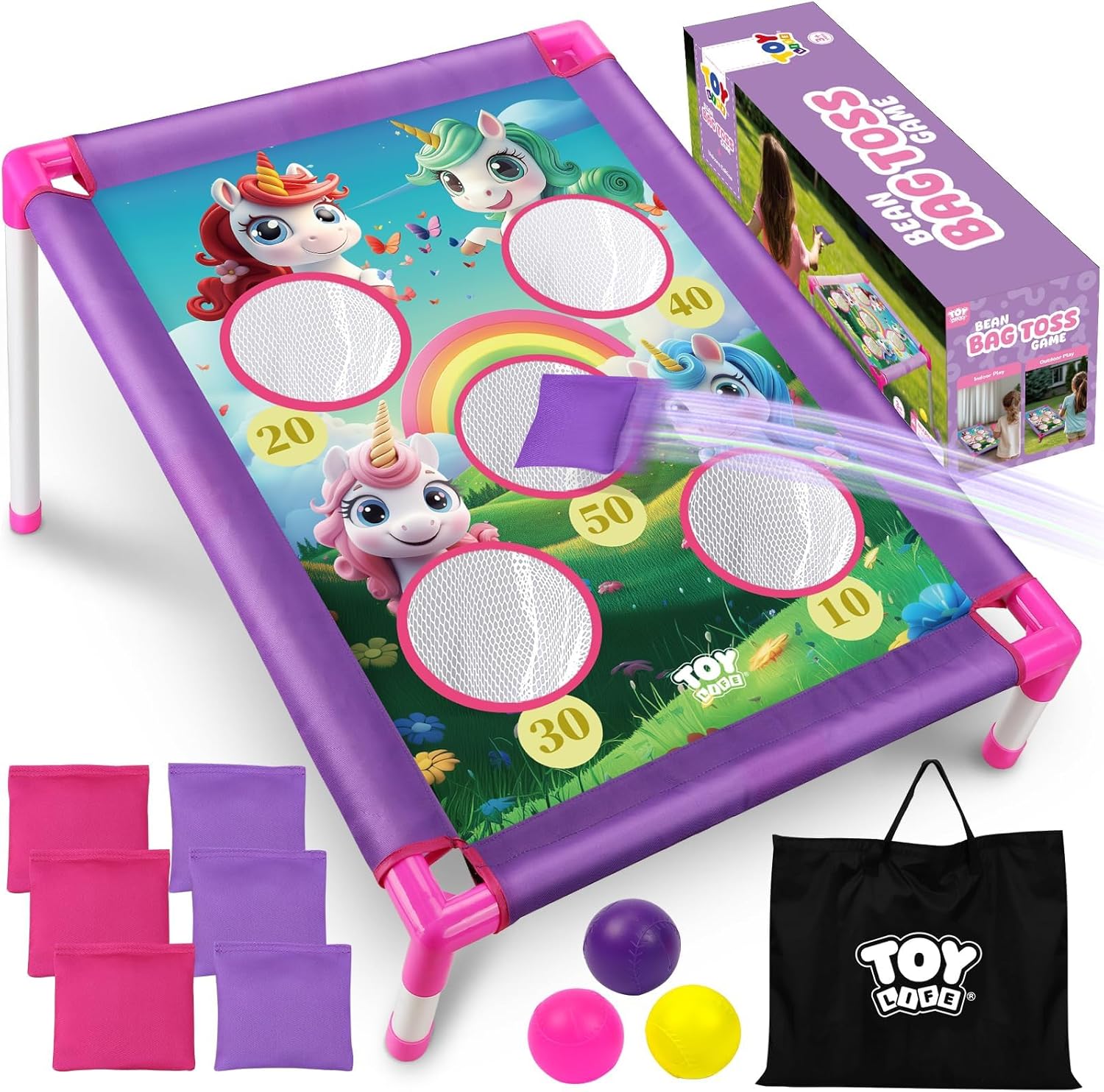 TOY Life Bean Bag Toss Game for Kids - Fun Outdoor Activity