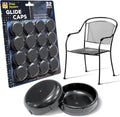 Wrought Iron Patio Furniture Feet Caps 32 Pack - Protect Floors