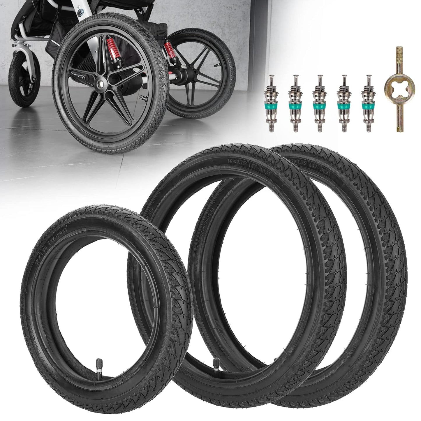 High-Quality 3-Wheeler Tires and Tubes for Jogging Strollers