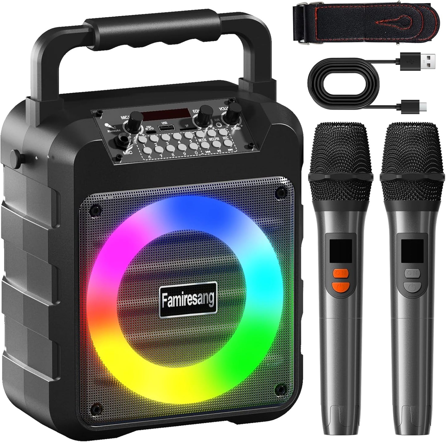 Famiresang: Portable Bluetooth Karaoke Speaker