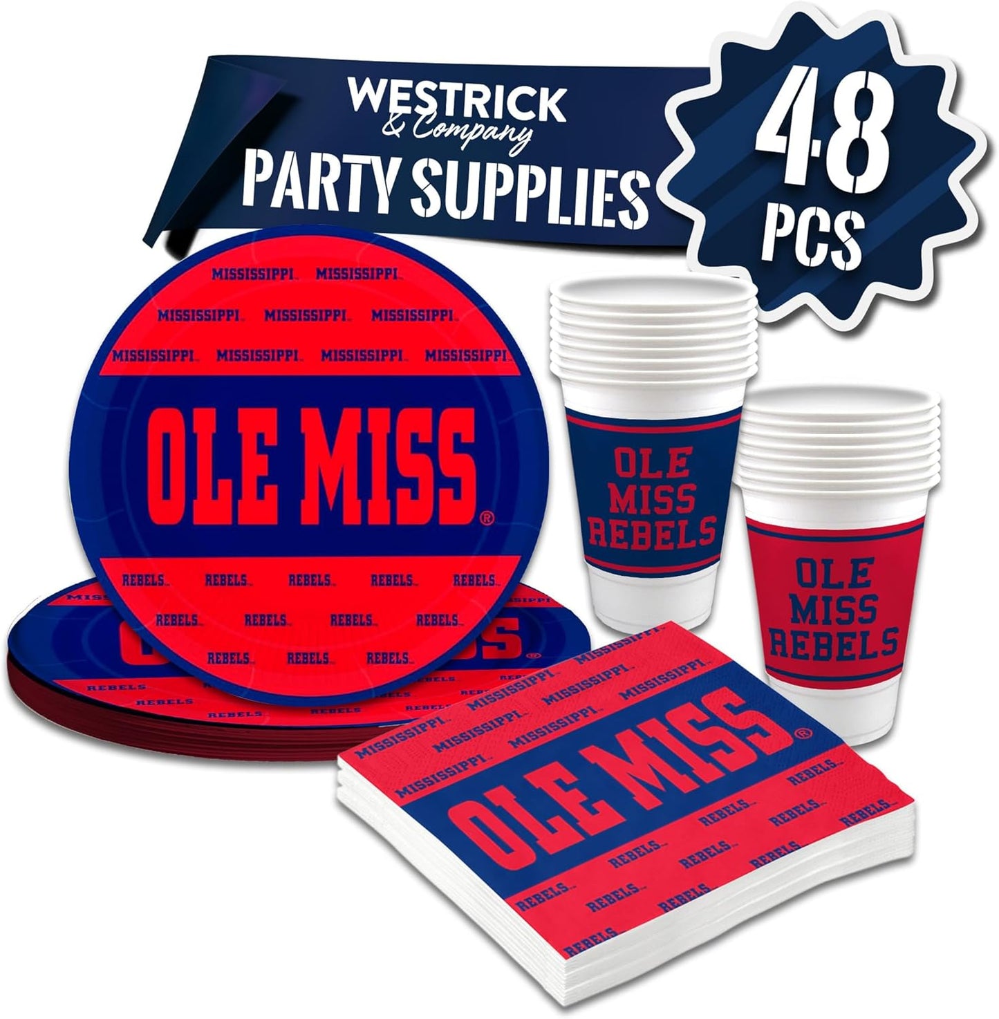 Ole Mississippi State Bulldogs Party Supplies for Game Day Fun
