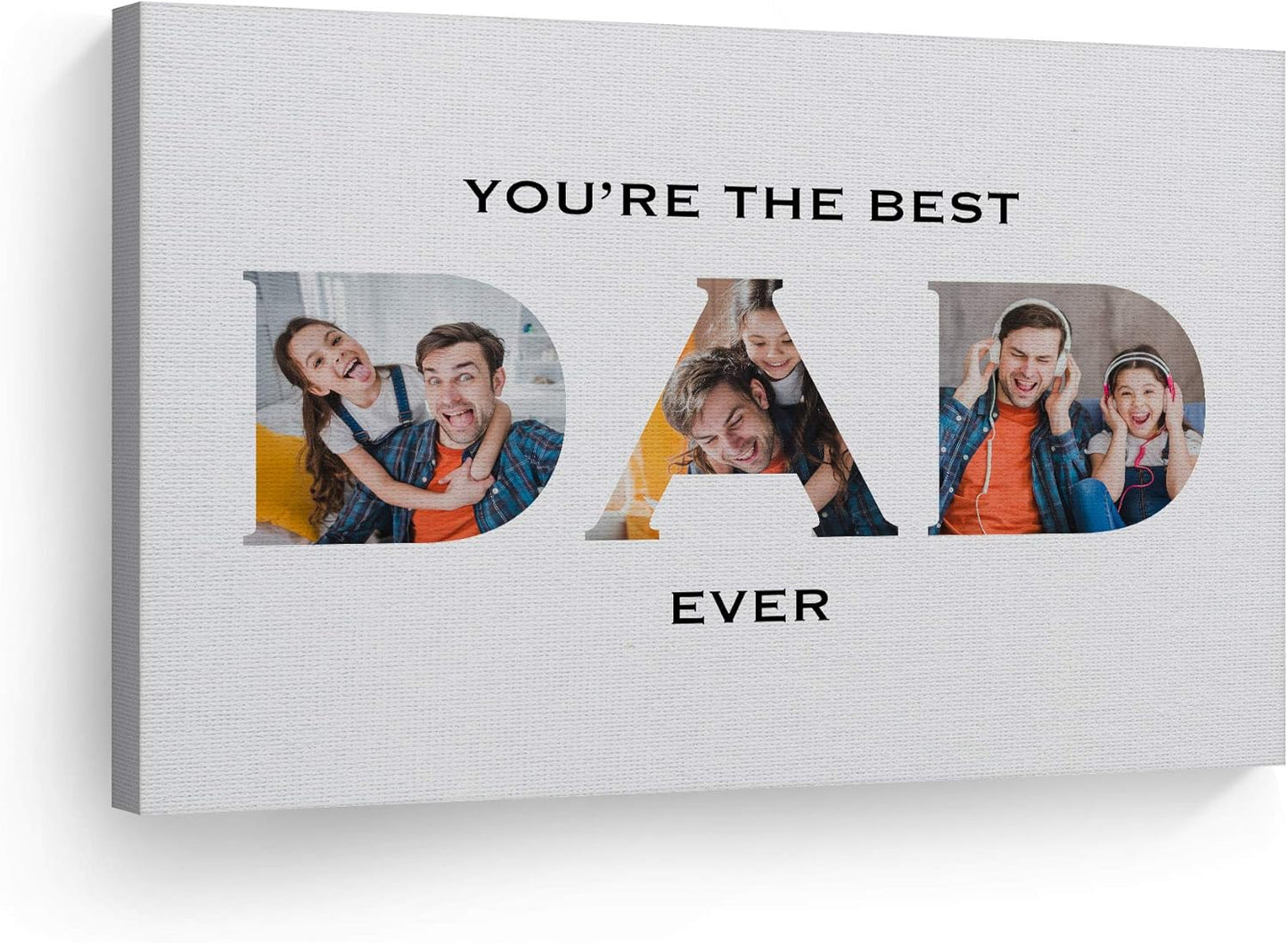 Custom Photo Print Canvas Art for Dads - Unique Gift Idea