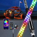 Nilight RGB Whip Light 1PC 5FT Lighted Antenna Whips - Bright RGB
