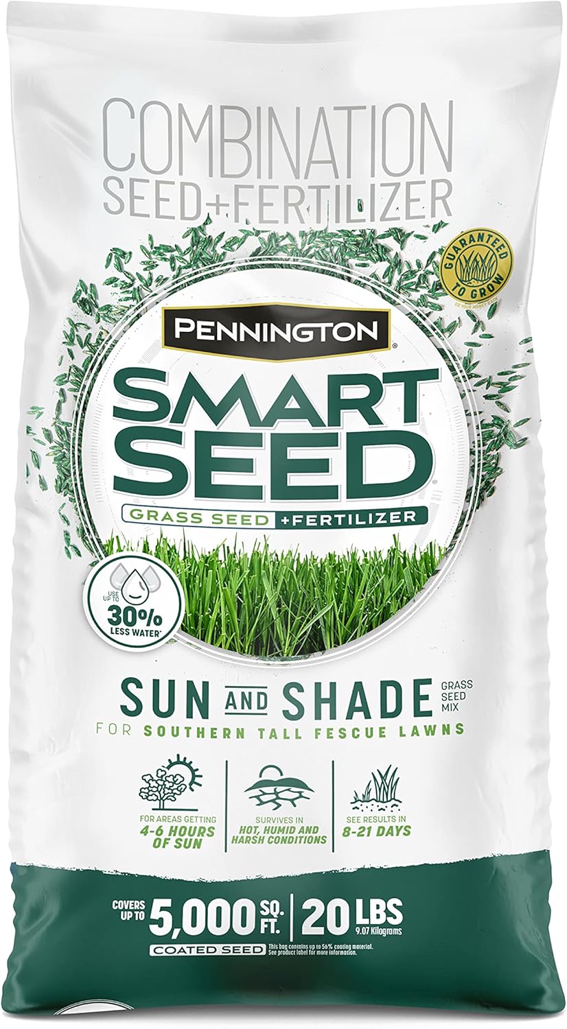 Pennington Smart Seed Tall Fescue Grass Seed Mix for Lawns