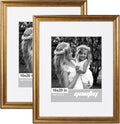 16x20 Picture Frame Matted to 11x14 Set of 2 - Rustic Gold Gallery