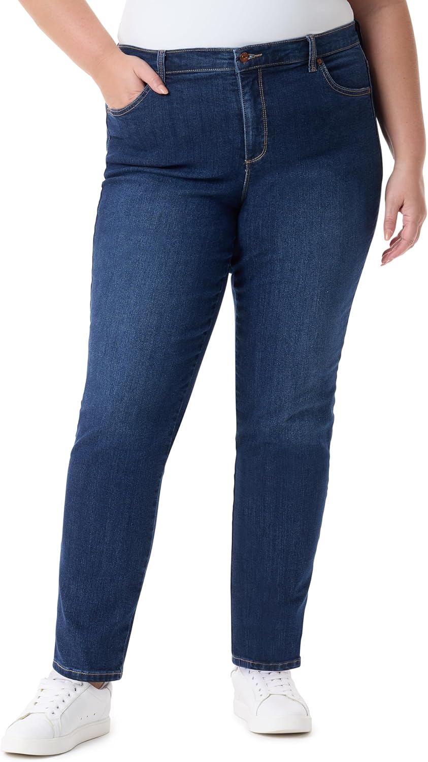 Gloria Vanderbilt Womens Amanda Classic High Rise Tapered Jean