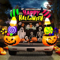 Halloween Inflatable Candy Pumpkin Arch Car Decoration - LED Trunk