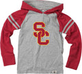 Wes and Willy Youth Boys College Long Sleeve Hooded T-Shirt 93%